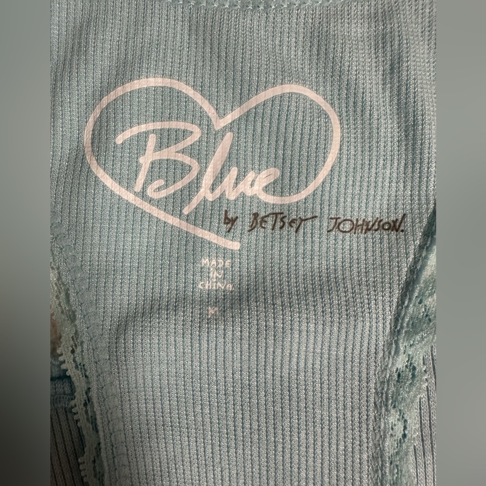 Blue by Betsey Johnson Light Blue 'Mrs.' Pajama Set - Picture 5 of 8